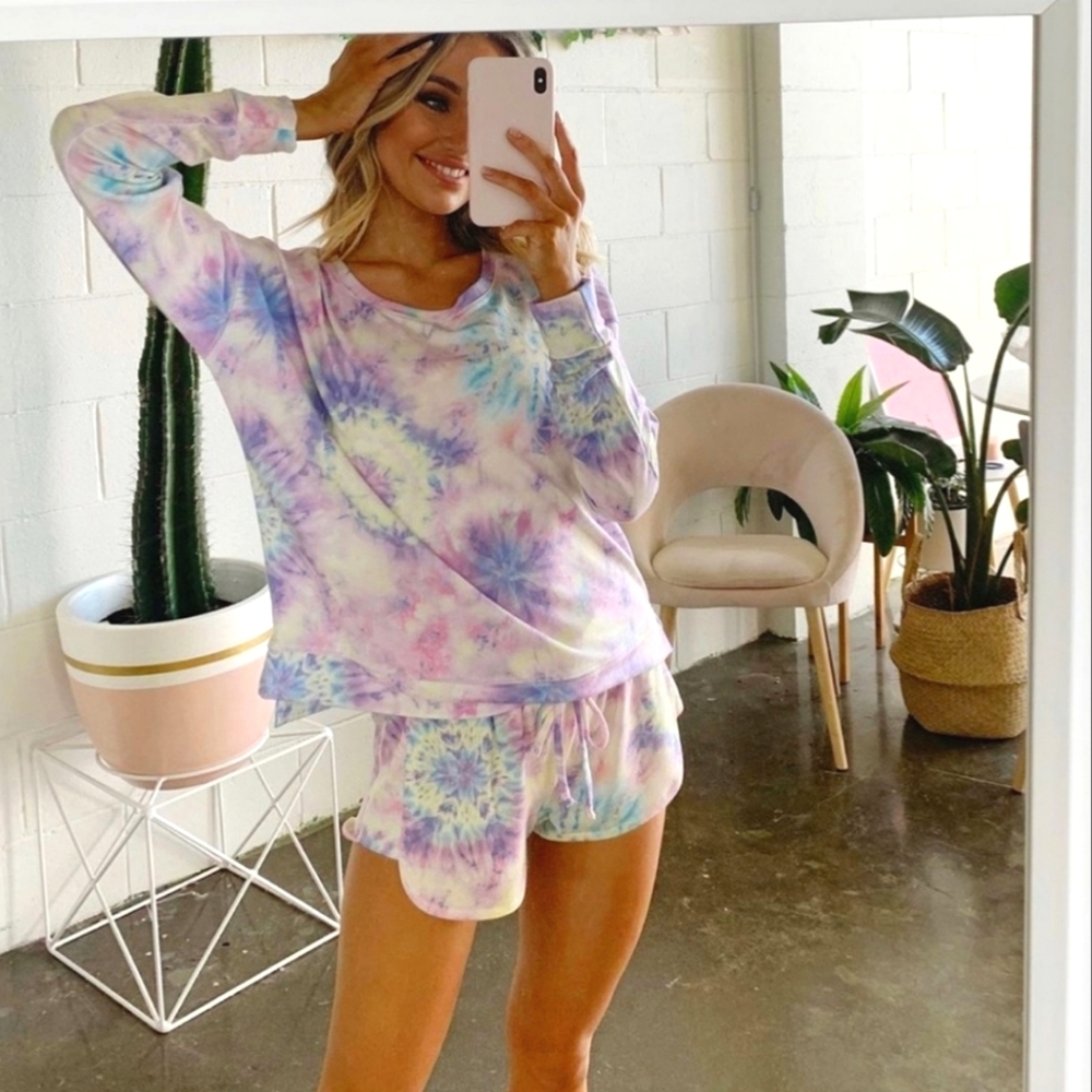 Onzie X REVOLVE High Low Sweater - Neon Tie Dye - Picture 2 of 7